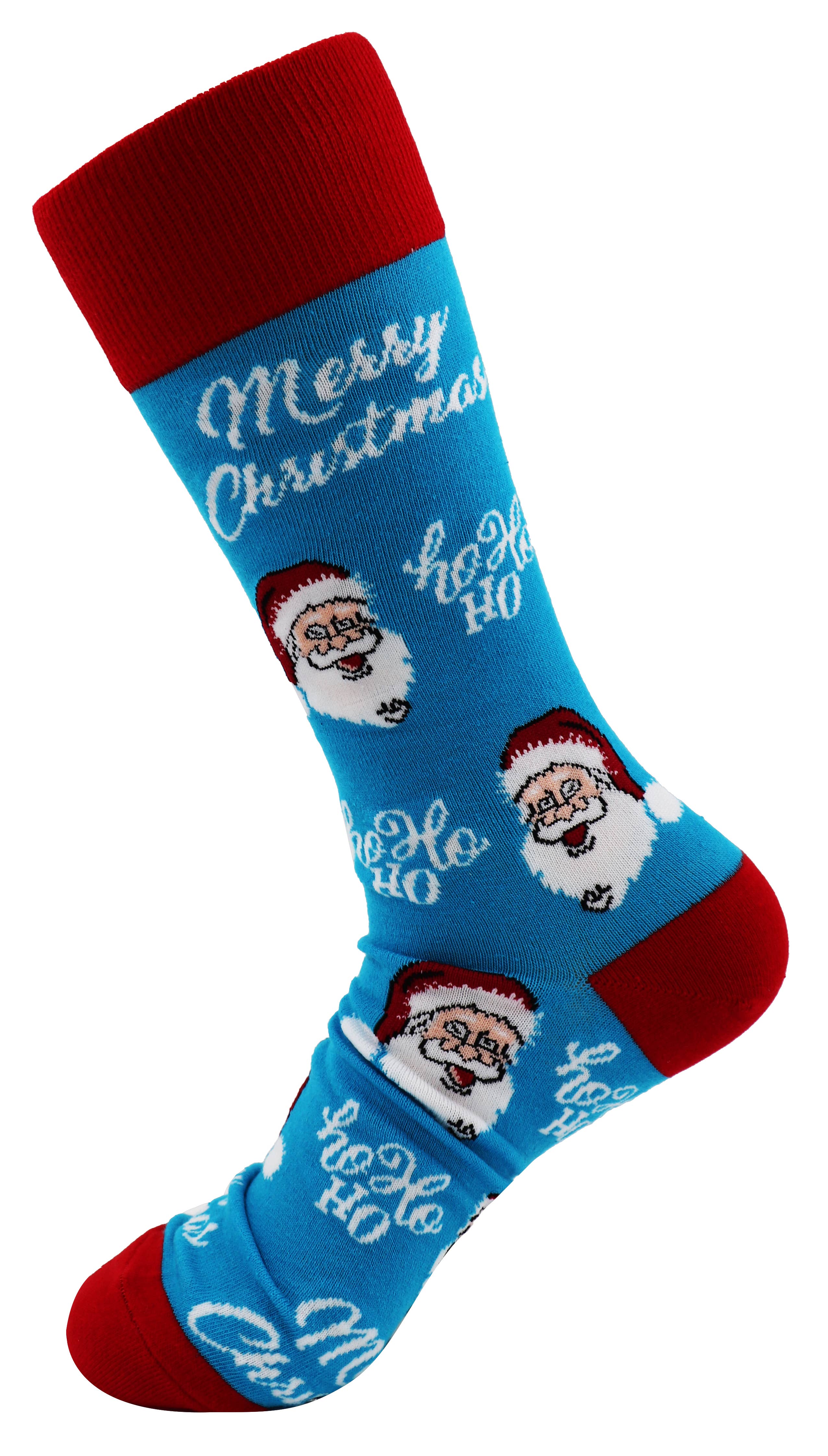 SoXcellent - Vente Chaussettes – unisexe - Chaussettes fantaisie unisexes Merry Christmas Santa Claus Hohoho1