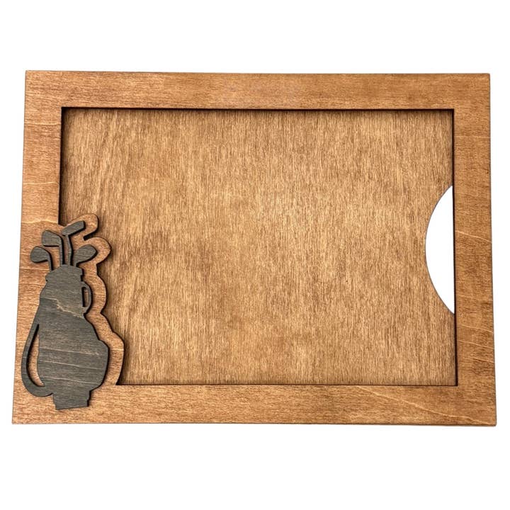 Wooden Nose Gift Shop - Wholesale Picture frame - 5x7 Rustic Golf Picture Frame, Sports Picture Frames1