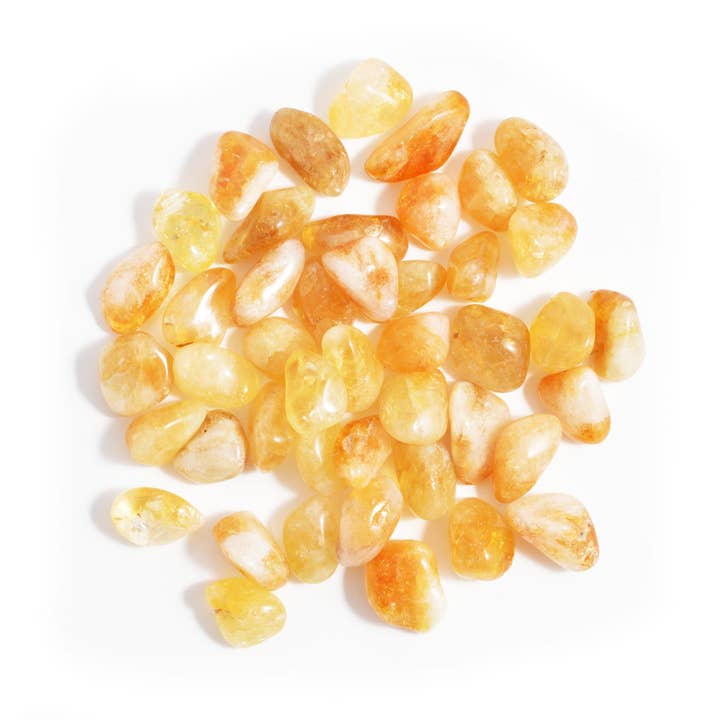 Citrine Tumbled Gemstones for wholesale by British Fossils