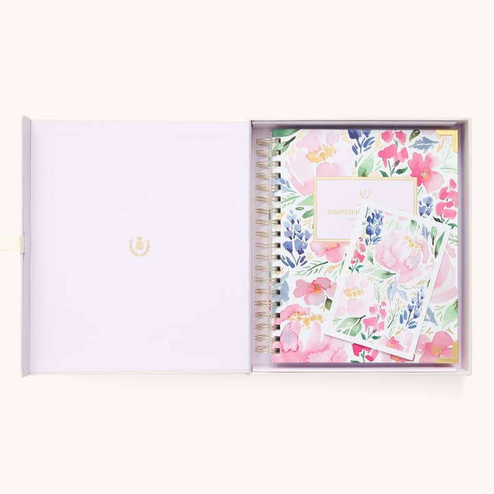 Simplified by Emily Ley – Engroshandel Planner – 2026 Spiral Ugentlig Forenklet Planner - Sommerhus Blomster5