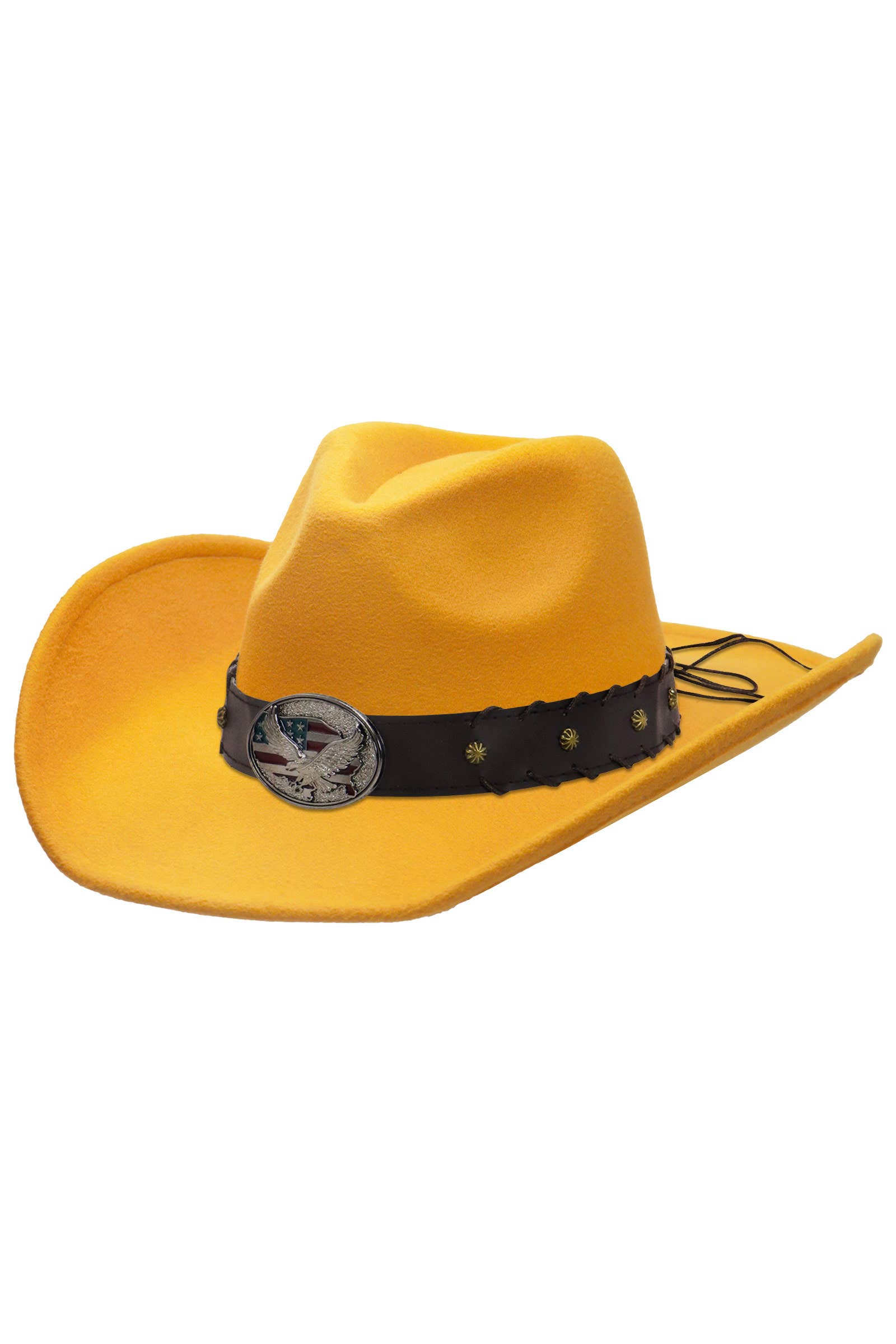 Cap Zone – wholesale Cowboy hat – Unisex – American Eagle Studded Belt Felt Cowboy Hat14