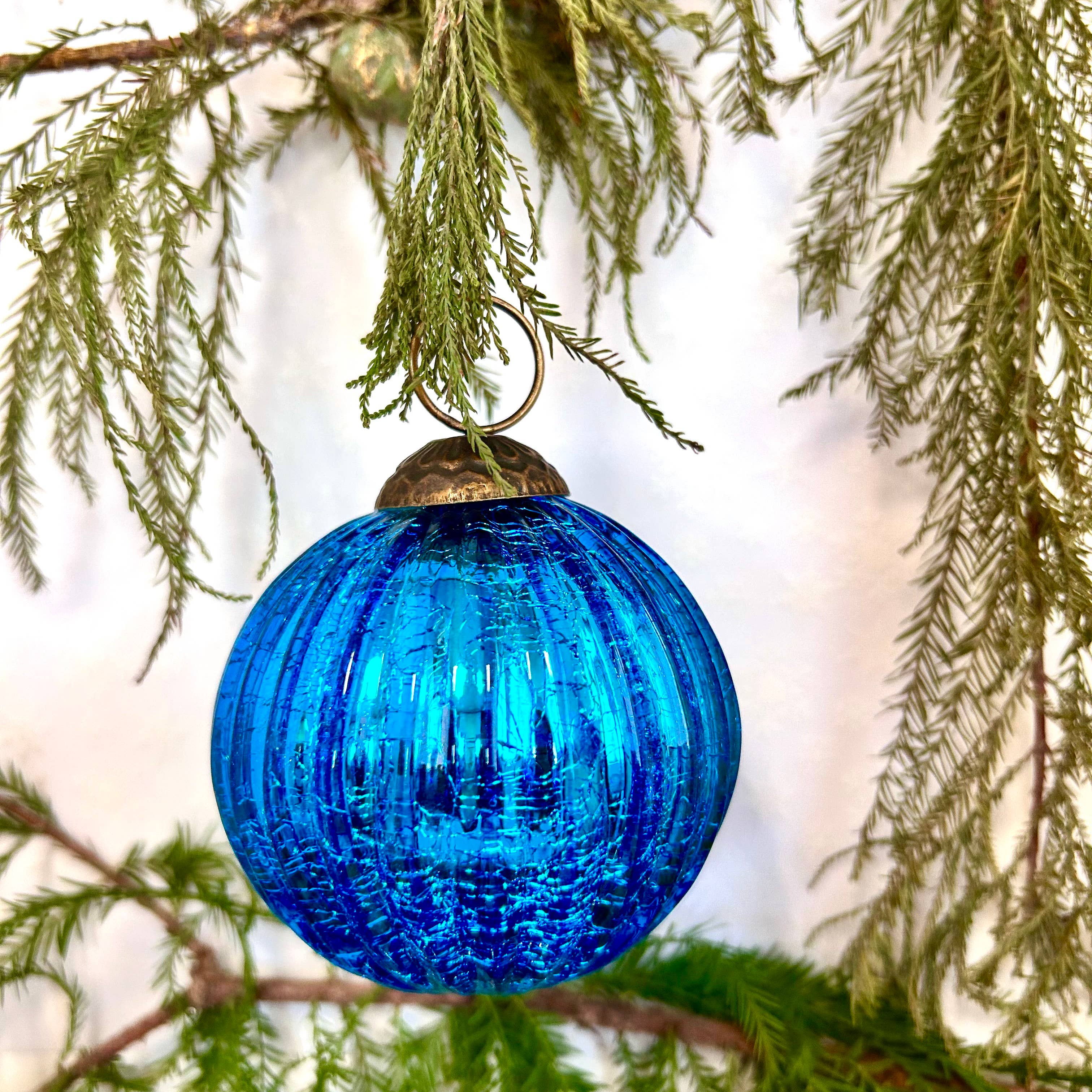 Culturas - Vente Objets de décoration - Décoration de sapin de Noël en verre au mercure, 3 pouces