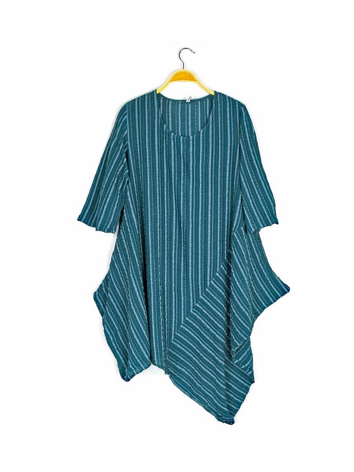 Nusantara Inc. - Wholesale Dress - Women's - Cotton Stripe Dress-06554 (S/M, L/X)5