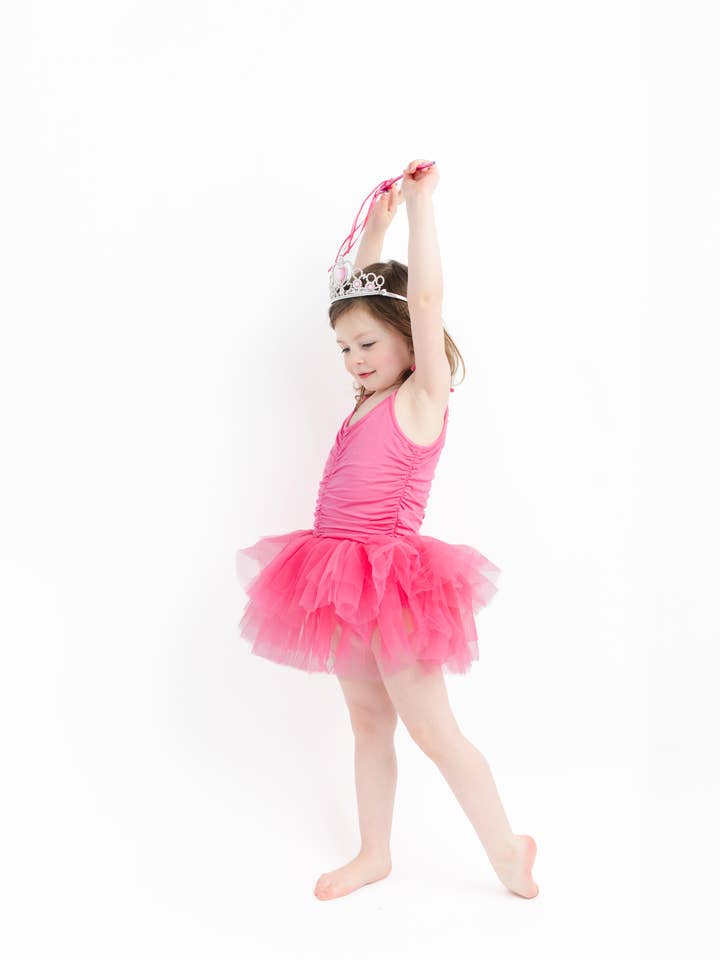 Love, Eloise - Wholesale Tutu - Kids - Pink Tutu - Aurora Bow Strap Bamboo Tutu