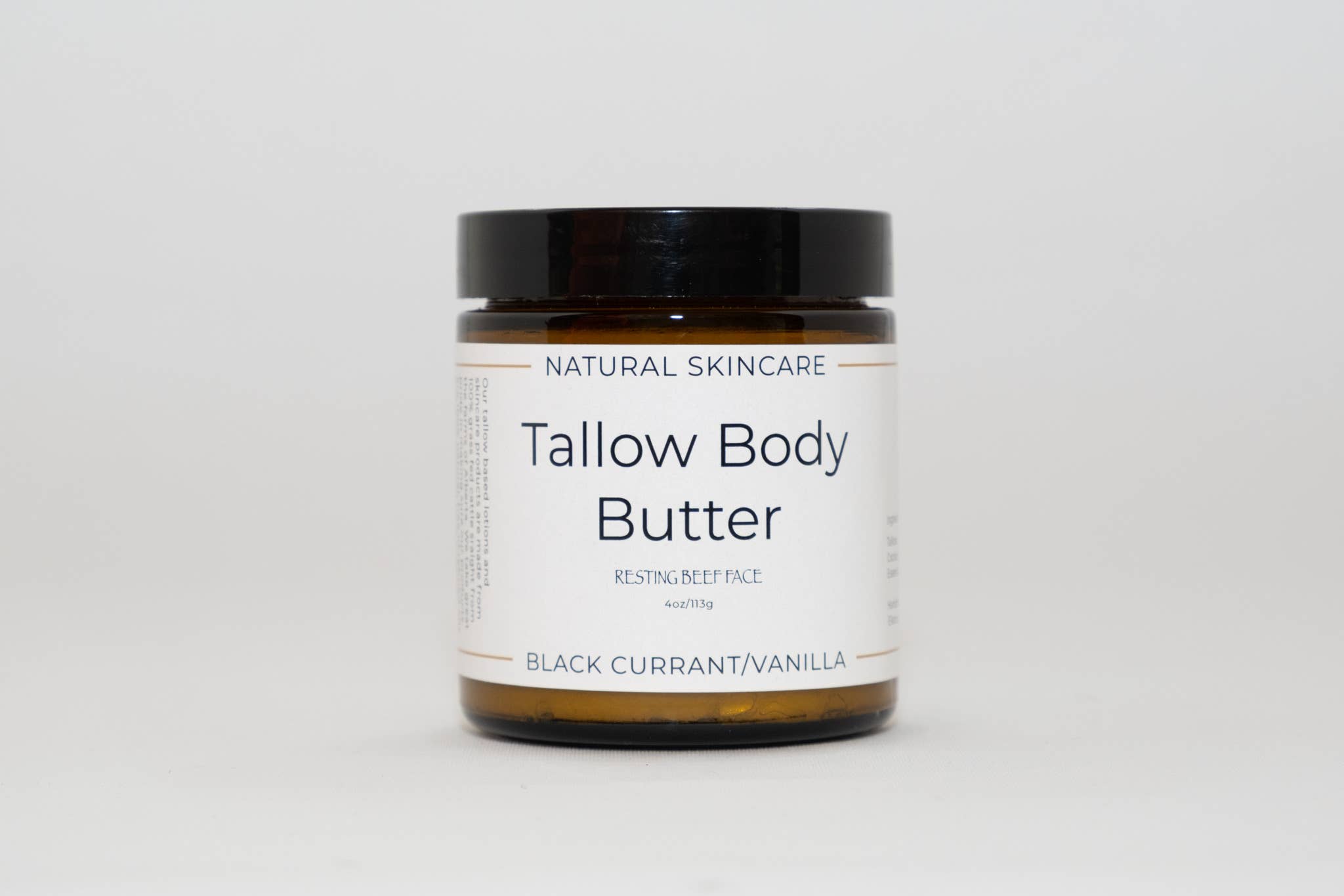 Resting Beef Face - Wholesale Body Balm/Butter - RESTING BEEF FACE | TALLOW BODY BUTTER | 4oz8