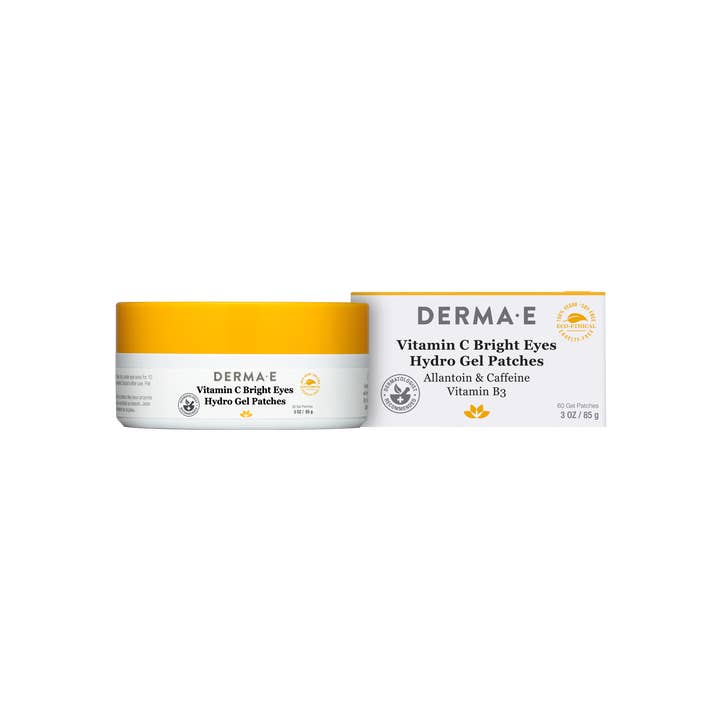 DERMA E - Wholesale Eye Treatment Mask - Vitamin C Bright Eyes Hydro Gel Patches (60 pads)