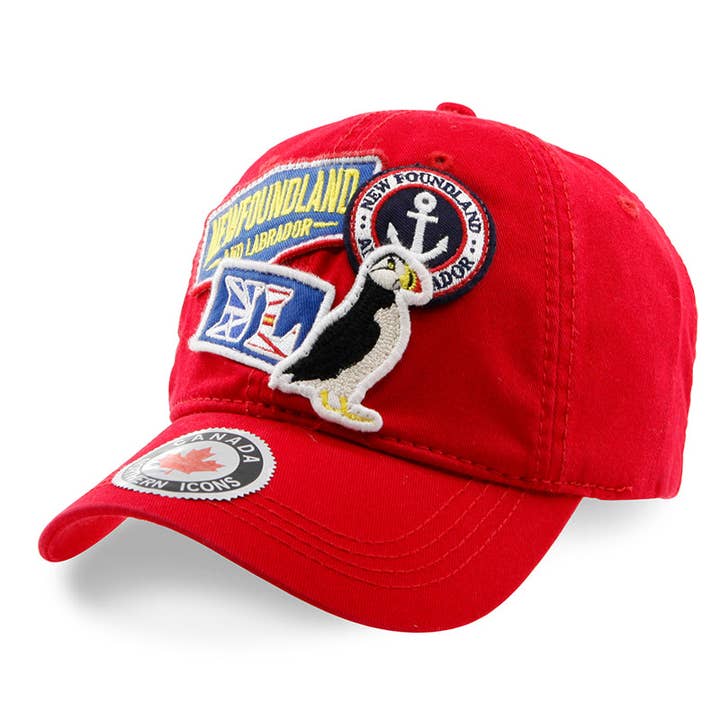 Casquette à écusson brodé de Terre-Neuve-et-Labrador pour la vente par Northern Icons Canada