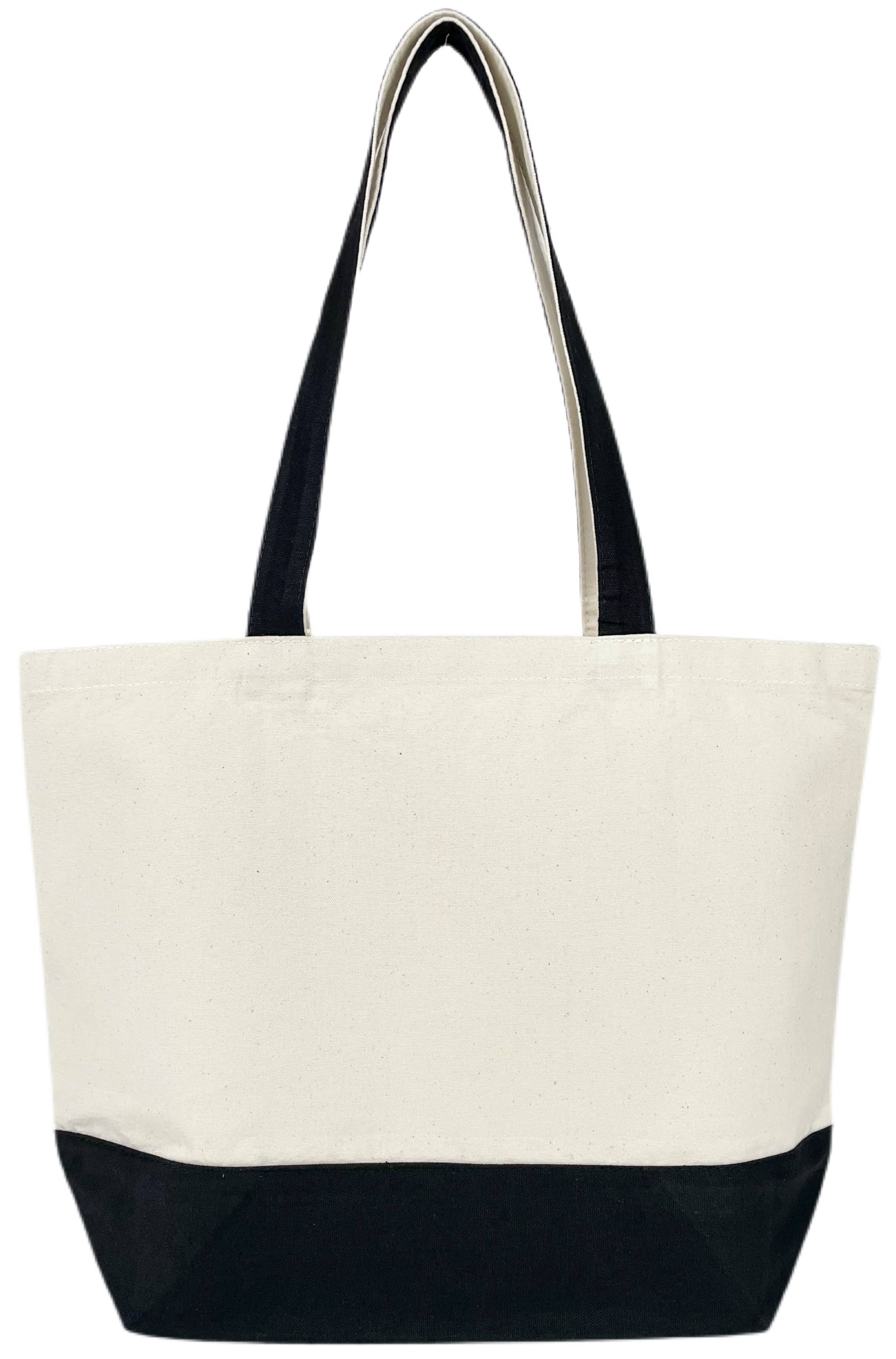 US Bags - Wholesale Tote Bag - Unisex - Everyday Canvas Tote Bag | Reusable Gusseted Grocery Beach0