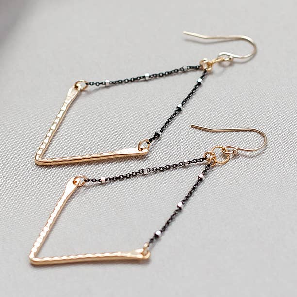 V earrings (S) for wholesale by Maya Bauman