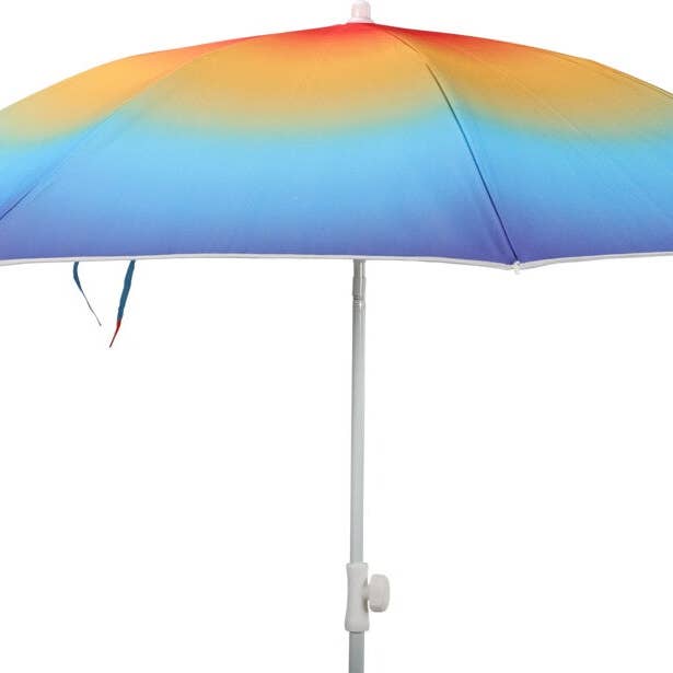 Parasol beach umbrella balcony umbrella UV protection 50+ blue yellow 155 cm colorful for wholesale by Meinposten