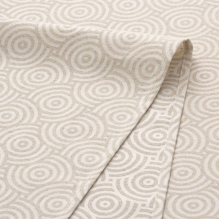 GAMUSI - Wholesale Tablecloth - Jacquard waterproof cotton tablecloth circles RING24
