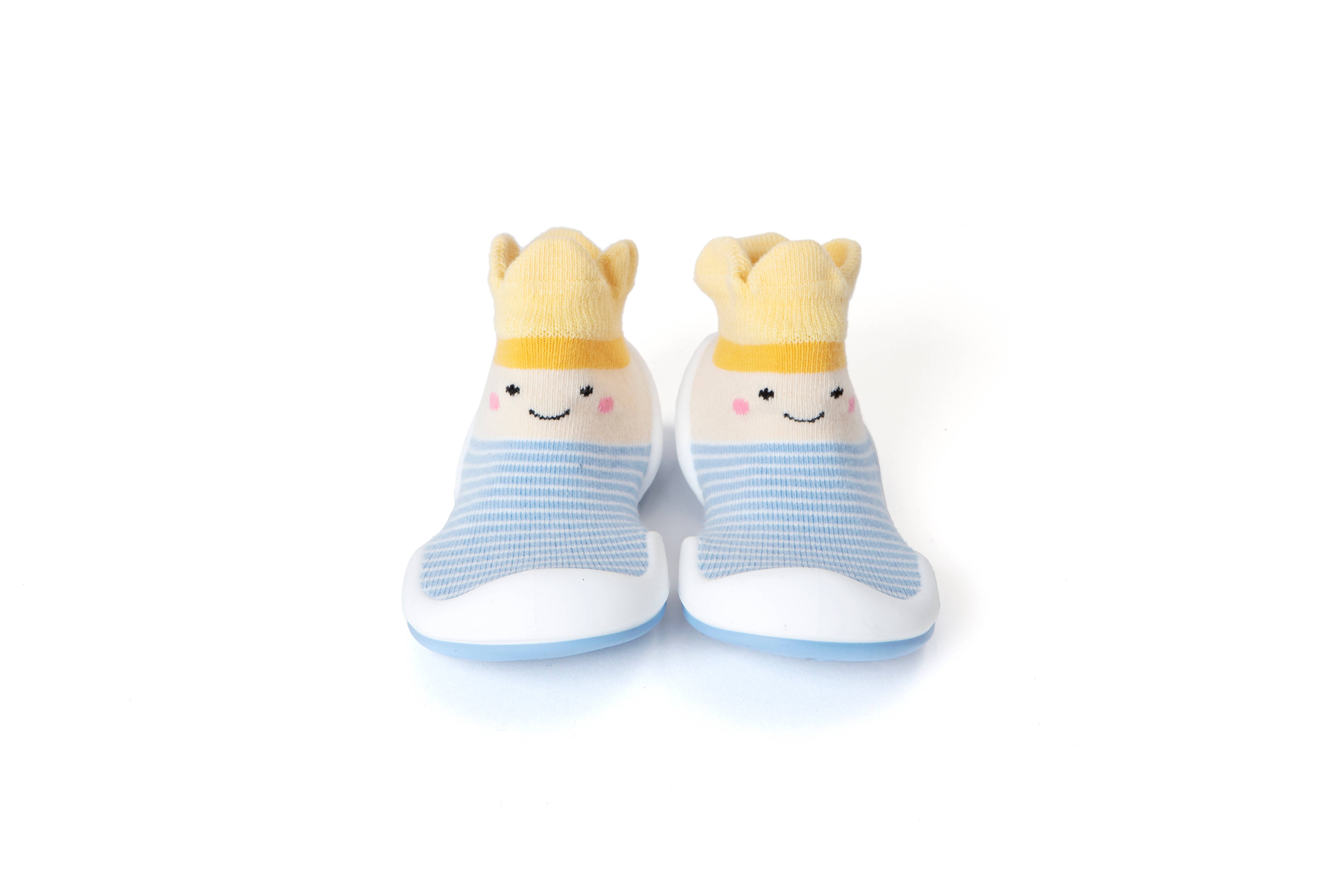 Little Bunny - Wholesale Crib Shoes - Baby - Komuello None Slip Shoe Kingdom Prince Crown Blue
