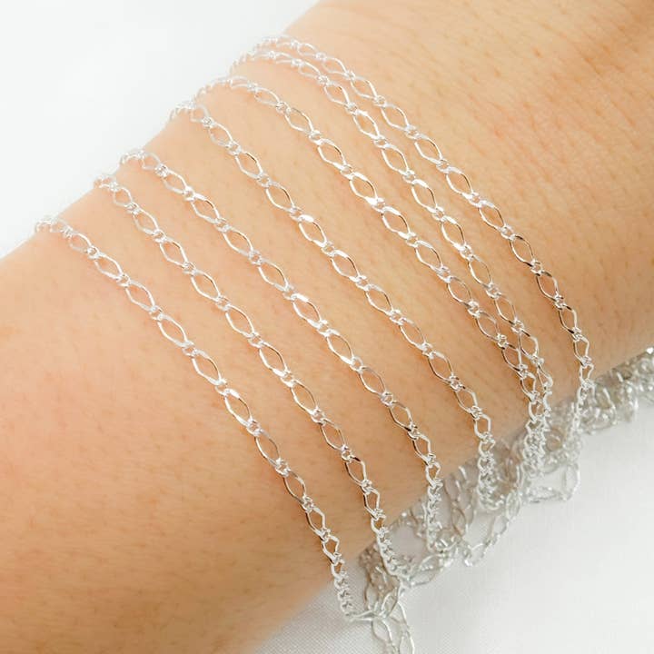 925 Sterling Silver Long and Short Link Chain. V237SS and other Purchase Wholesale long link chain. Free Returns & Net 60 Terms on Faire trending on Faire.