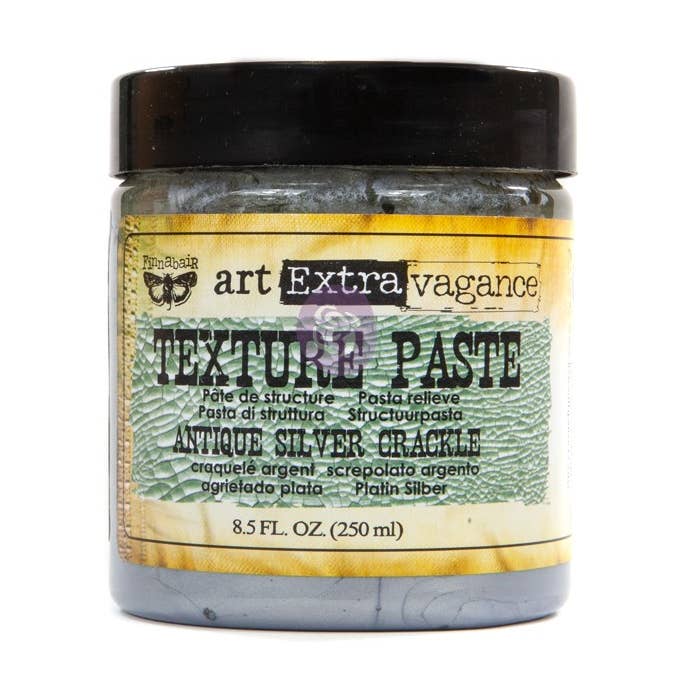 Art Extravagance Texture Paste Antique Silver Crackle 8.45oz for wholesale by Art Philosophy