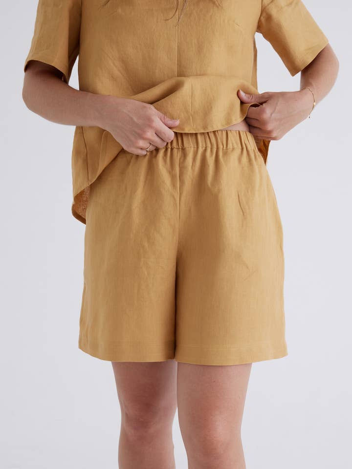 Marley Linen Shorts for wholesale by Devina Louise
