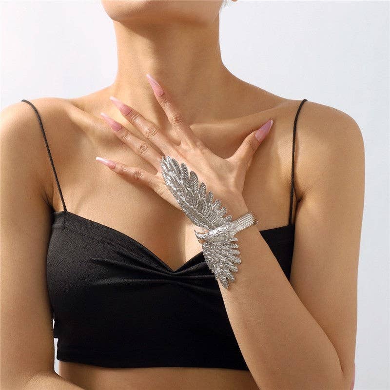 FurDecoration - Wholesale Cuff Bracelet - Fashionable Personalized Metal Phoenix Bracelet3