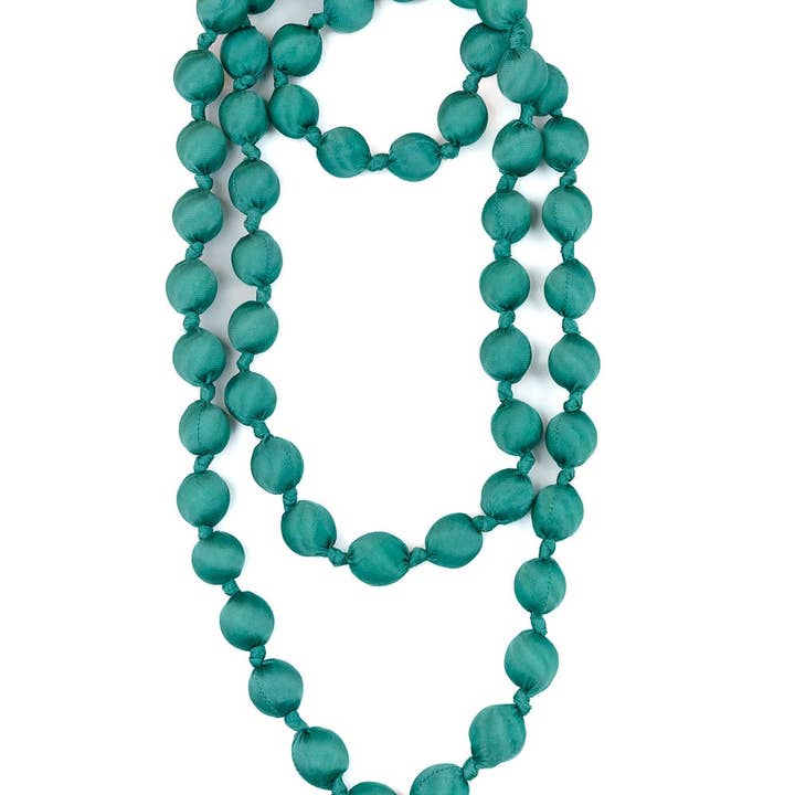 Doan silk necklace mega knots 2 for wholesale by LOOM Fair Trade