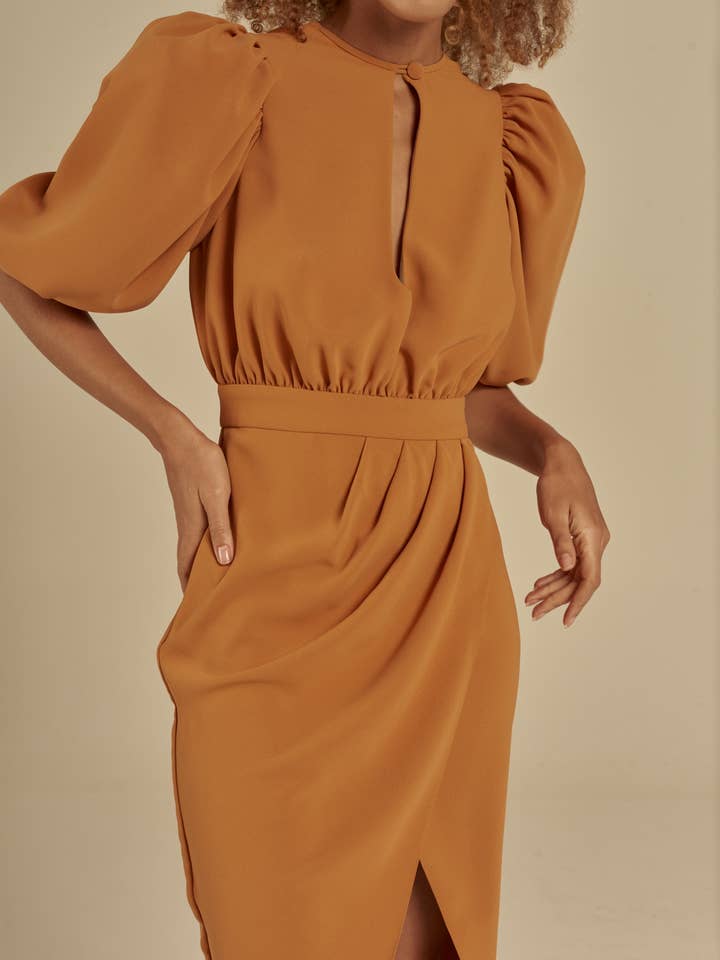 Pastoreo Honey Midi Dress for wholesale by Manifiesto