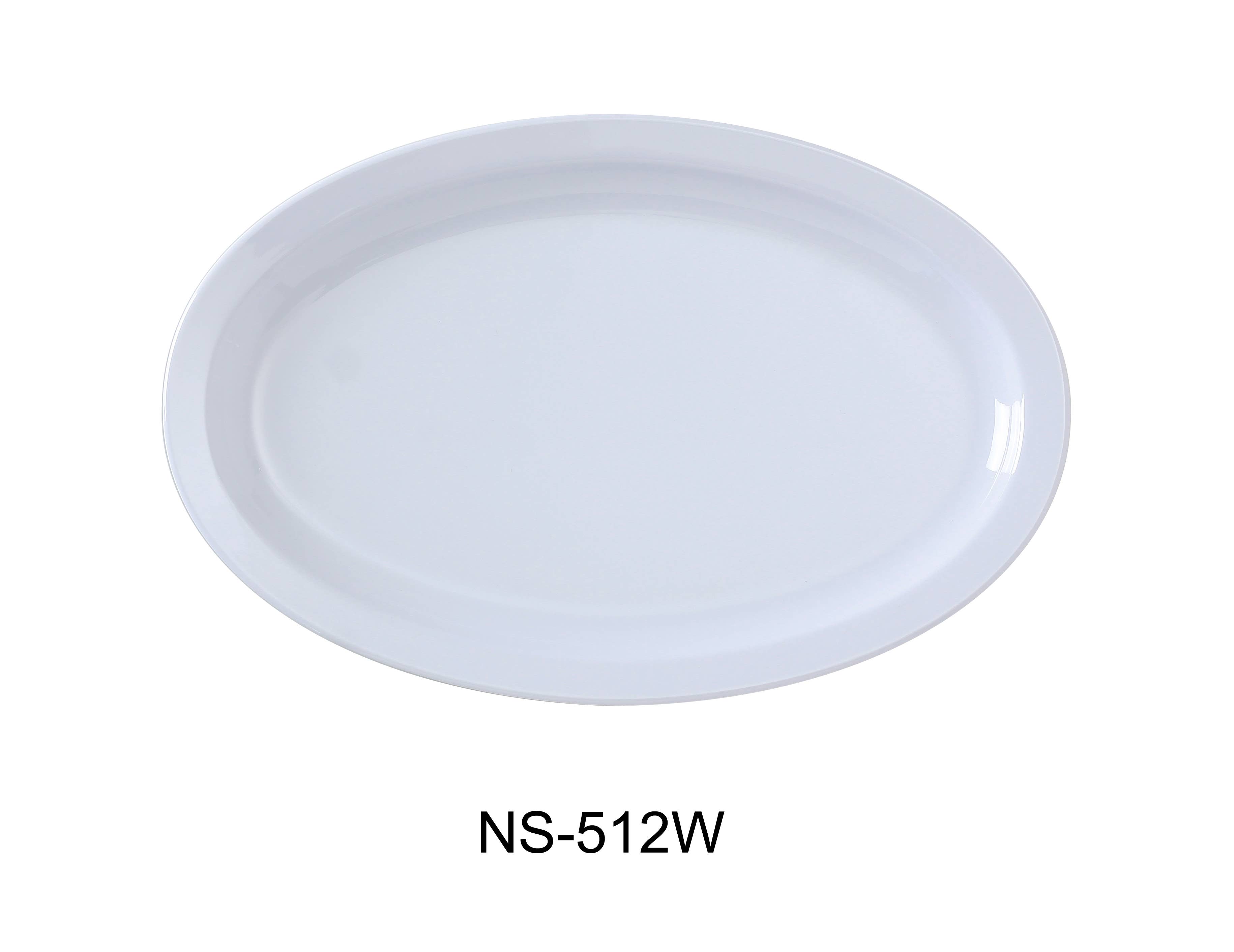 Yanco - Wholesale Platter - 12" X 6 3/4" OVAL PLATTER W/NARROW RIM WHITE0