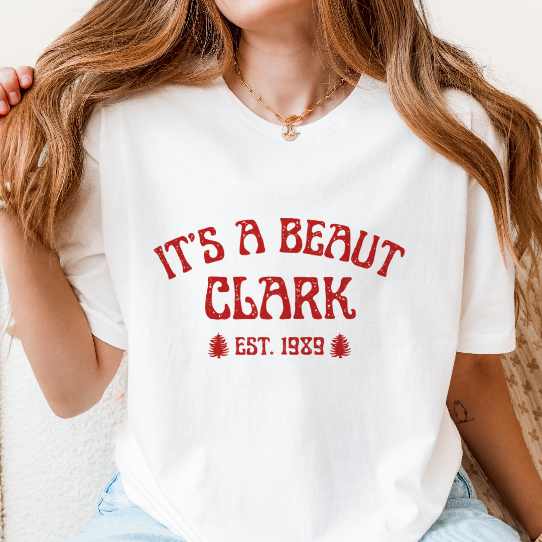 Urban Edge Co. - Wholesale Screen Printed T-Shirt - Women's - Its a Beaut Clark Graphic Tee0