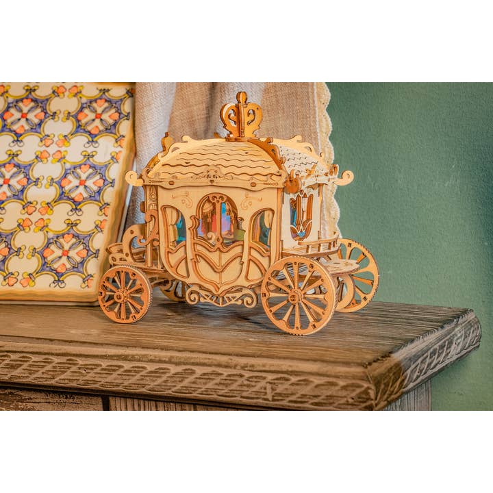 Hands Craft - Wholesale Puzzle - Kids - 3D Laser Cut Wooden Puzzle: Carriage7