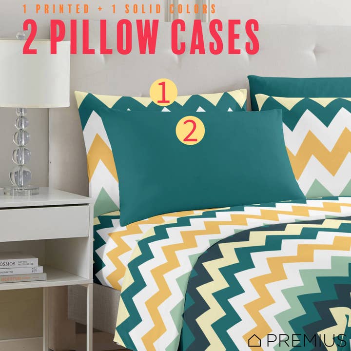 ShopBobbys - Vendita all'ingrosso Set di lenzuola - Set di lenzuola in microfibra Premius Montego Soft senza pieghe, verde-giallo10