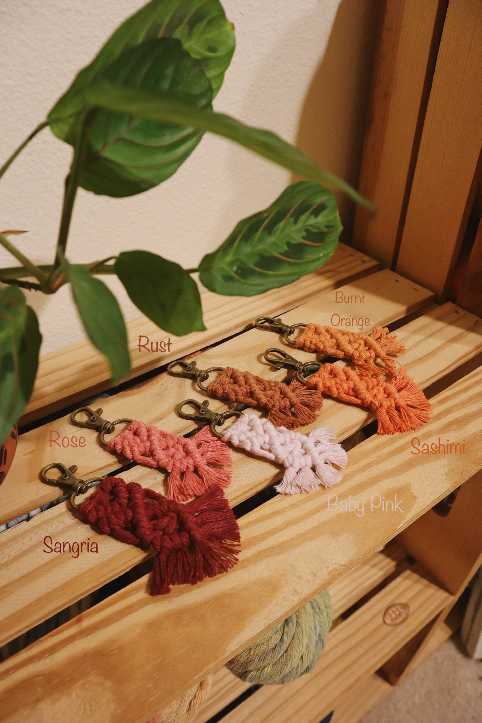 Birch + Being – wholesale Keychain – Women's – Mini Fringe Keychain | Boho Macrame Accessory0