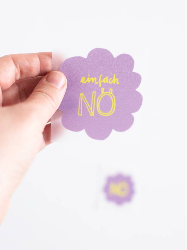 Strijkapplicatie randloos "Nee gewoon nee" voor wholesale door Halfbird