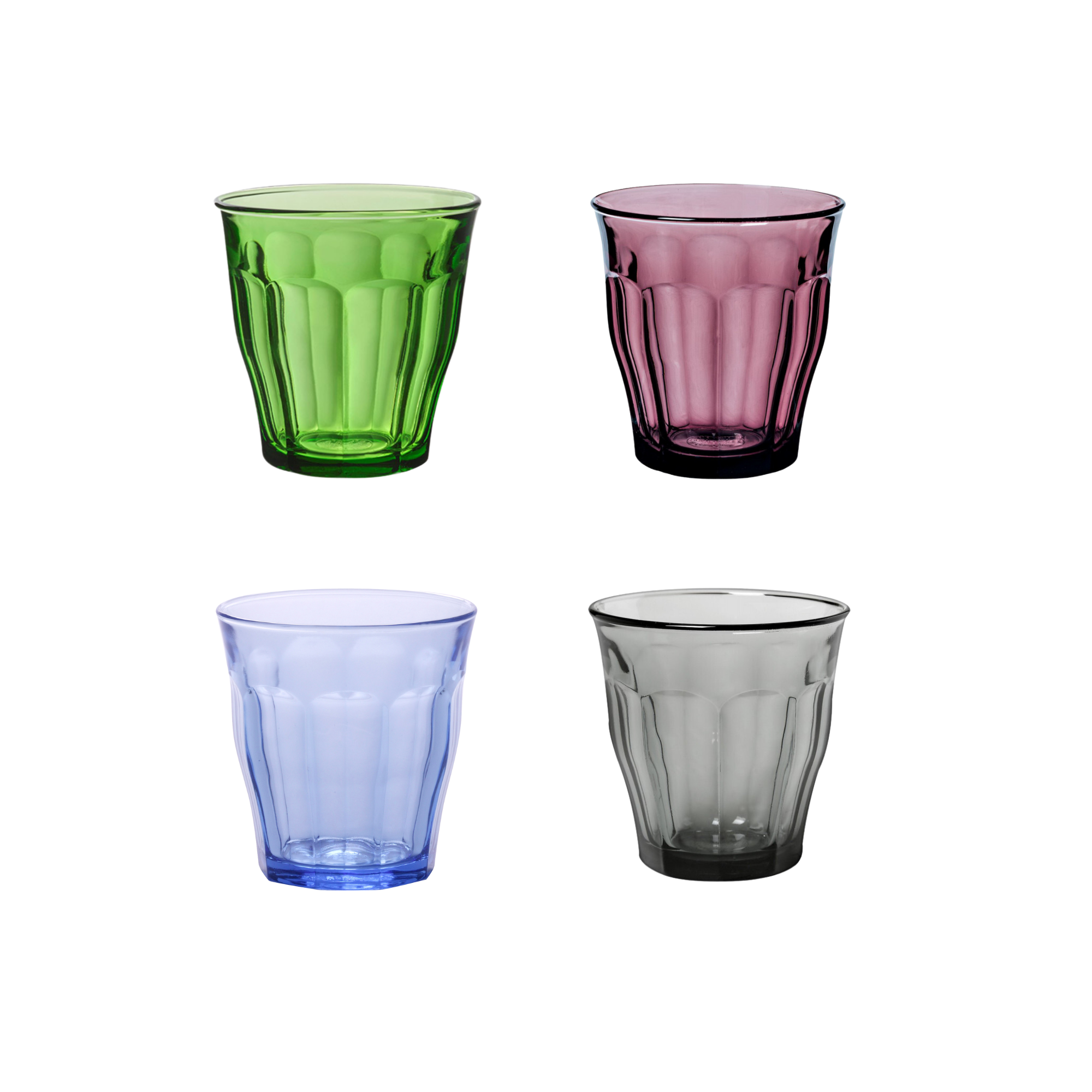 Clémentine Boutique - Wholesale Drinking Glass/Cup - Picardie Colors Mixed Tumblers 25cl x40