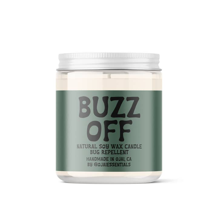 Ojai General Store - Wholesale Jar/Filled Candle - Buzz Off Candle | Natural Bug Repellent | Natural Soy Wax