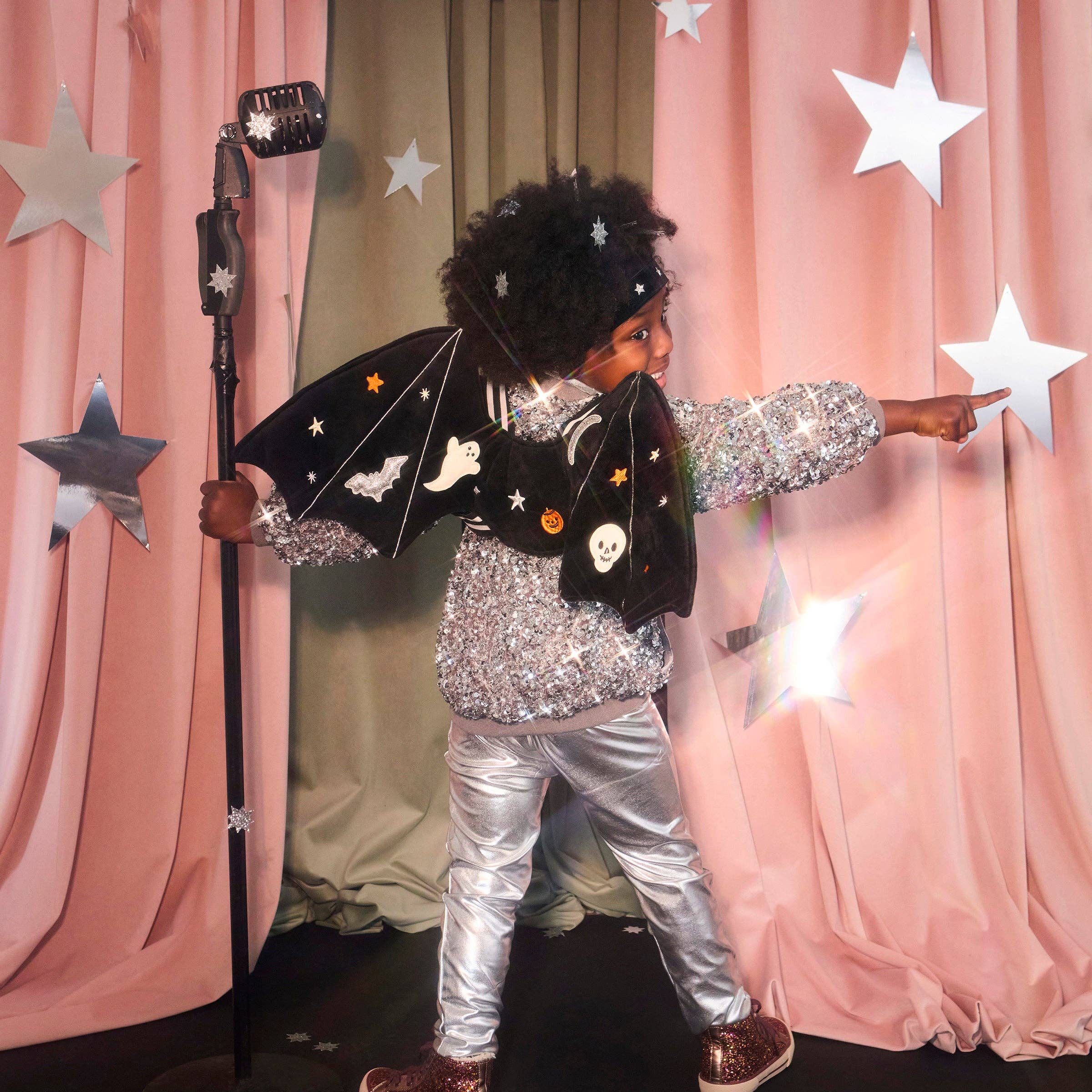 Meri Meri - Wholesale Costume - Kids - Embroidered Bat Wings Costume0