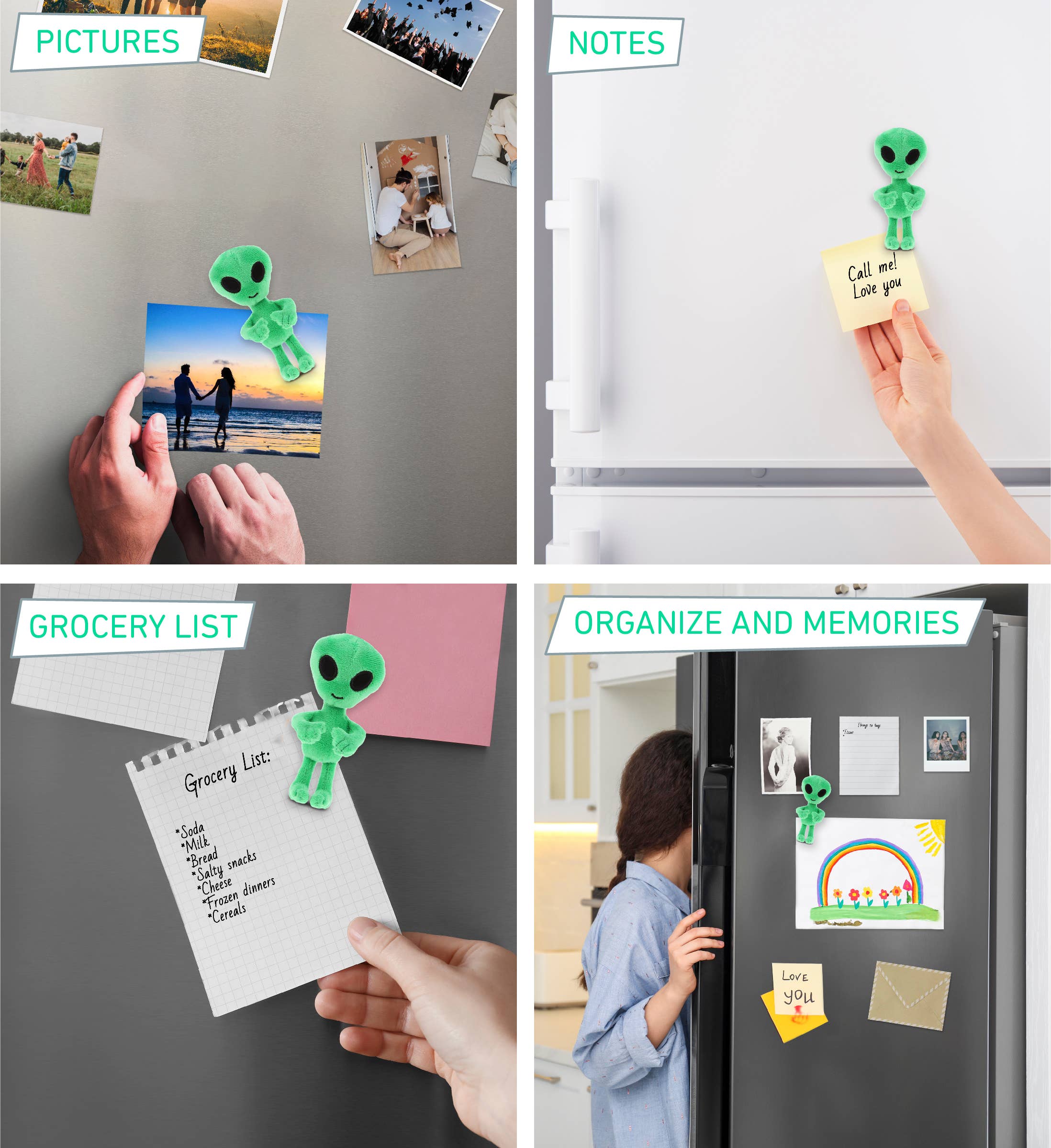 Cota Global - Wholesale Stuffed/Plush Toy - Kids & Baby - Plush Magnet - Alien2