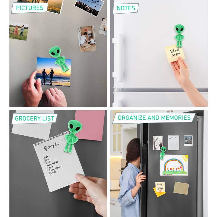 Cota Global - Wholesale Stuffed/Plush Toy - Kids & Baby - Plush Magnet - Alien2