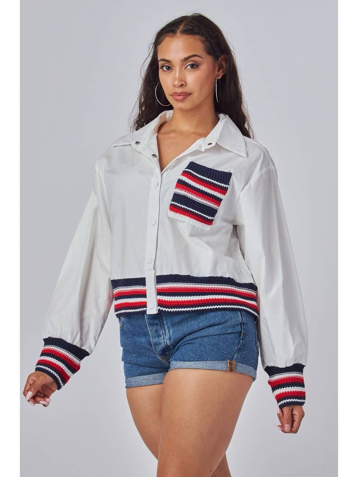 J2 FASHION - Wholesale Button Down Shirt - Women's - Stylish button-up shirt