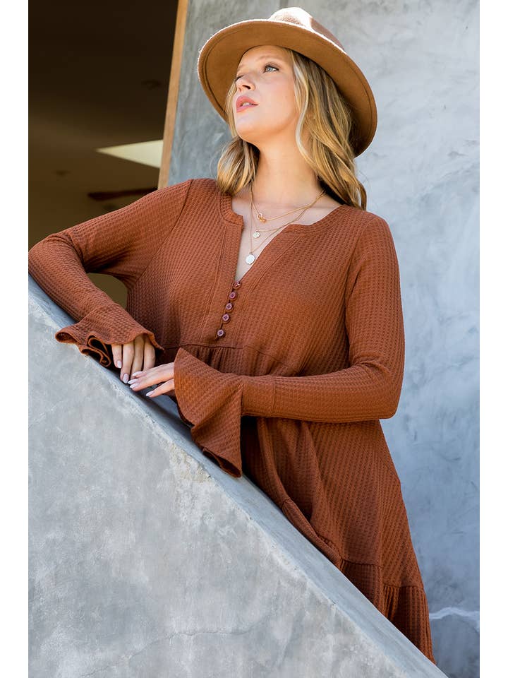 Sweet Lovely by Jen - Wholesale Tunic - Women's - SW275 - Waffle Knit Flare Top56