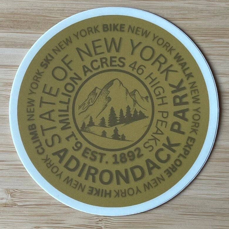 Just Wandering Co. - Wholesale Sticker - ADK Mountain Marker Sticker, Hiking Gift, 46, Water Bottle4