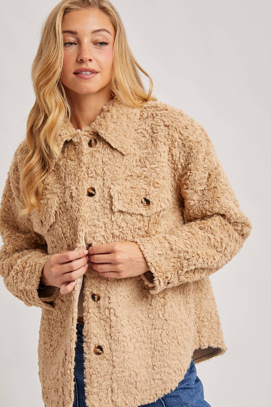Bluivy - Wholesale Jacket - Women's - BOUCLE WOVEN JACKET4