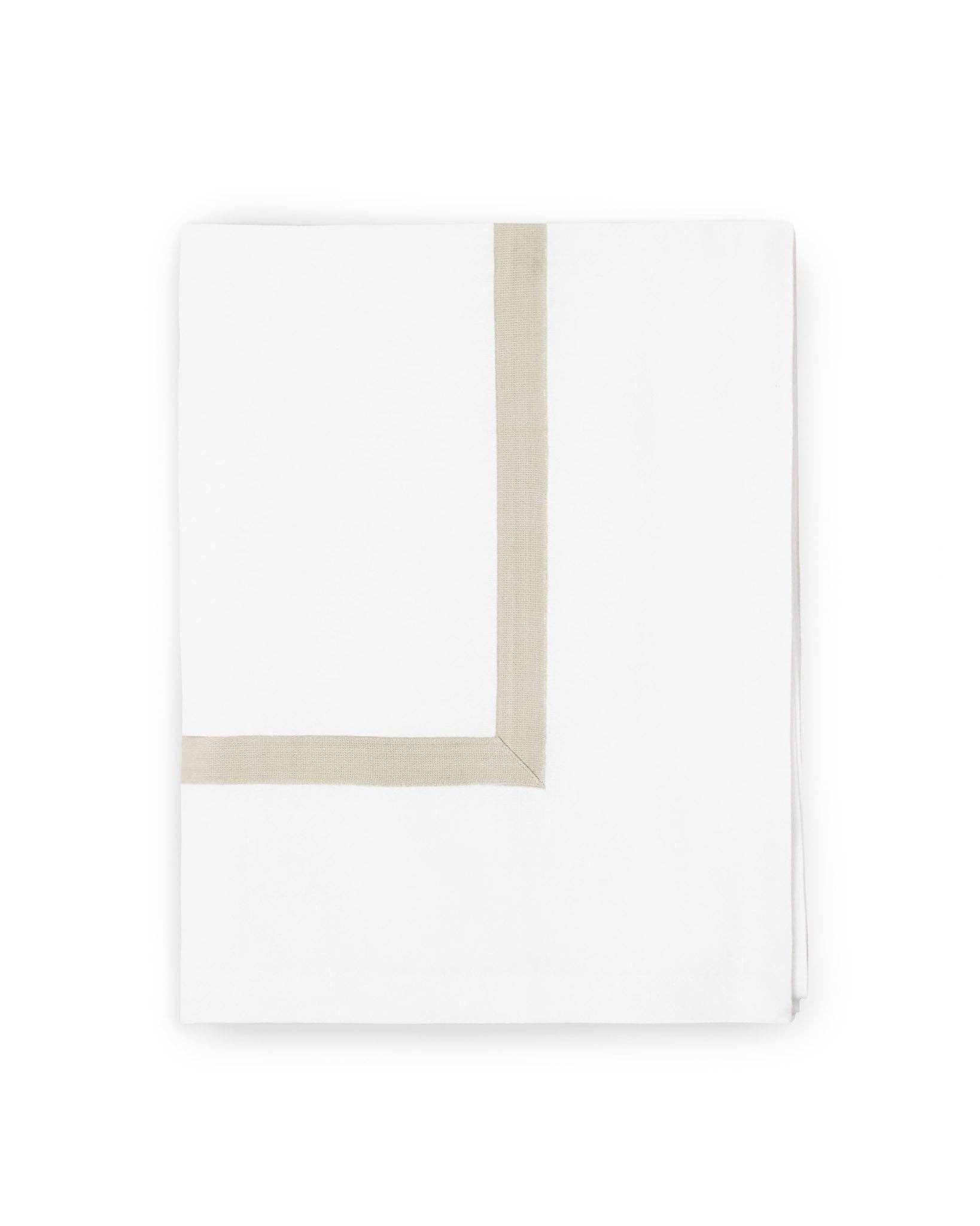 Bianco e naturale Tovaglia in lino e cotone bianco in vendita all'ingrosso su Faire1