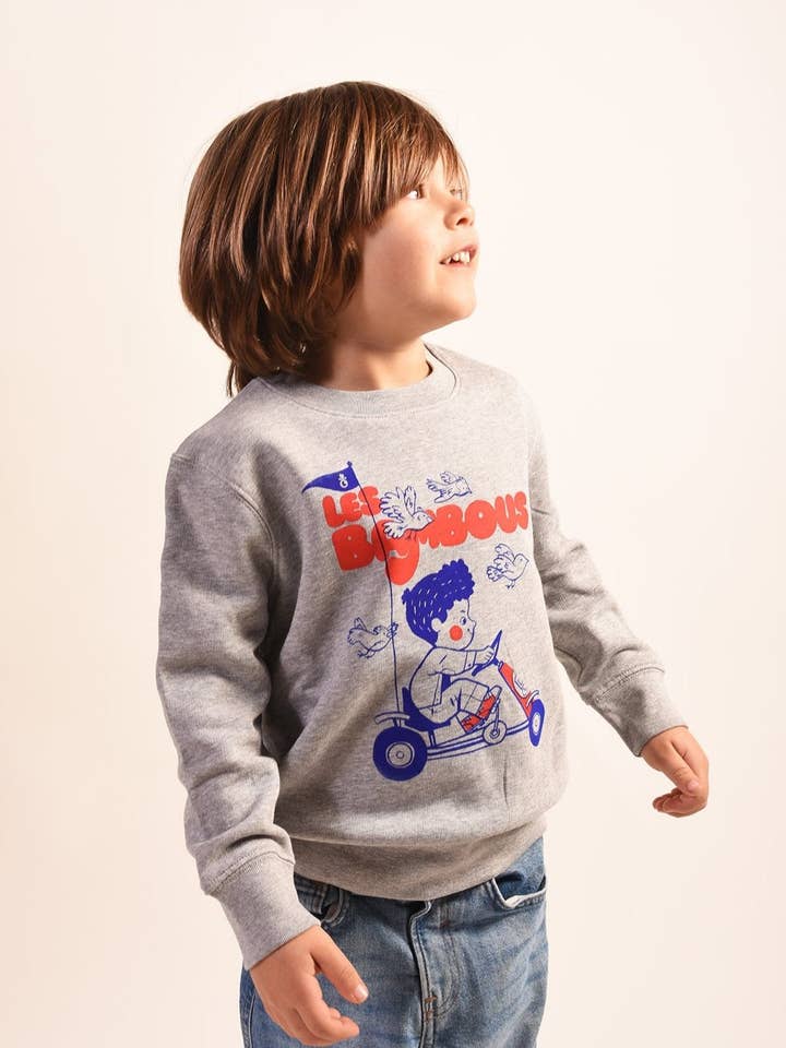 Skelter Sweater Grey for wholesale by BonjourTatin