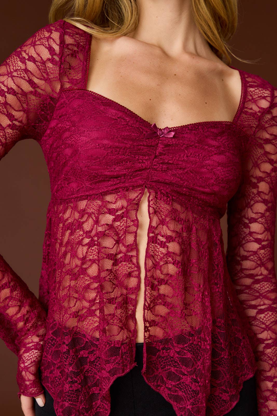 Papermoon - Wholesale Blouse - Women's - PT18216 - Ella Sweetheart Lace Top9