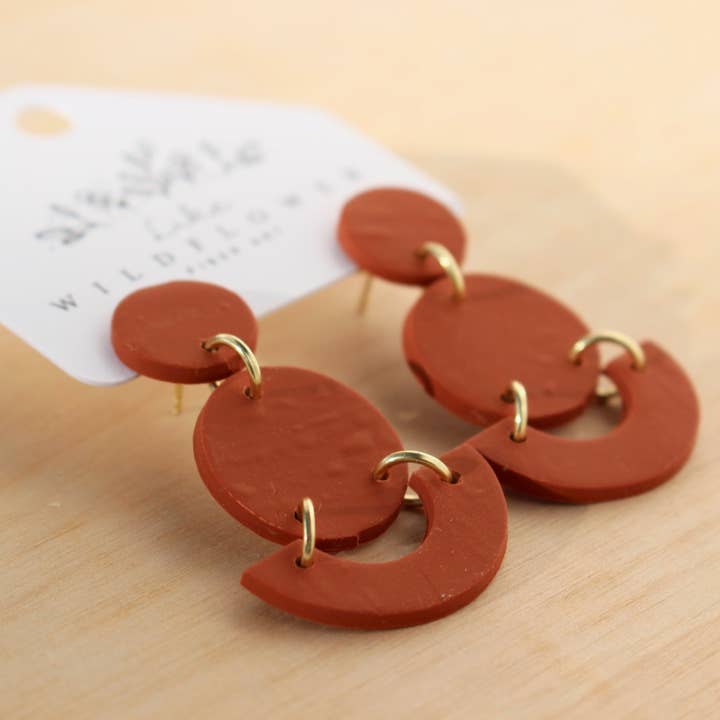 Mini Grace Studs - Terra for wholesale by Like Wildflower