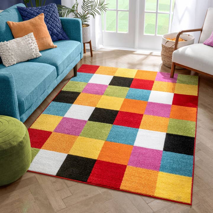 Well Woven - Wholesale Area Rug - Starbright Bright Square Multi Rug1