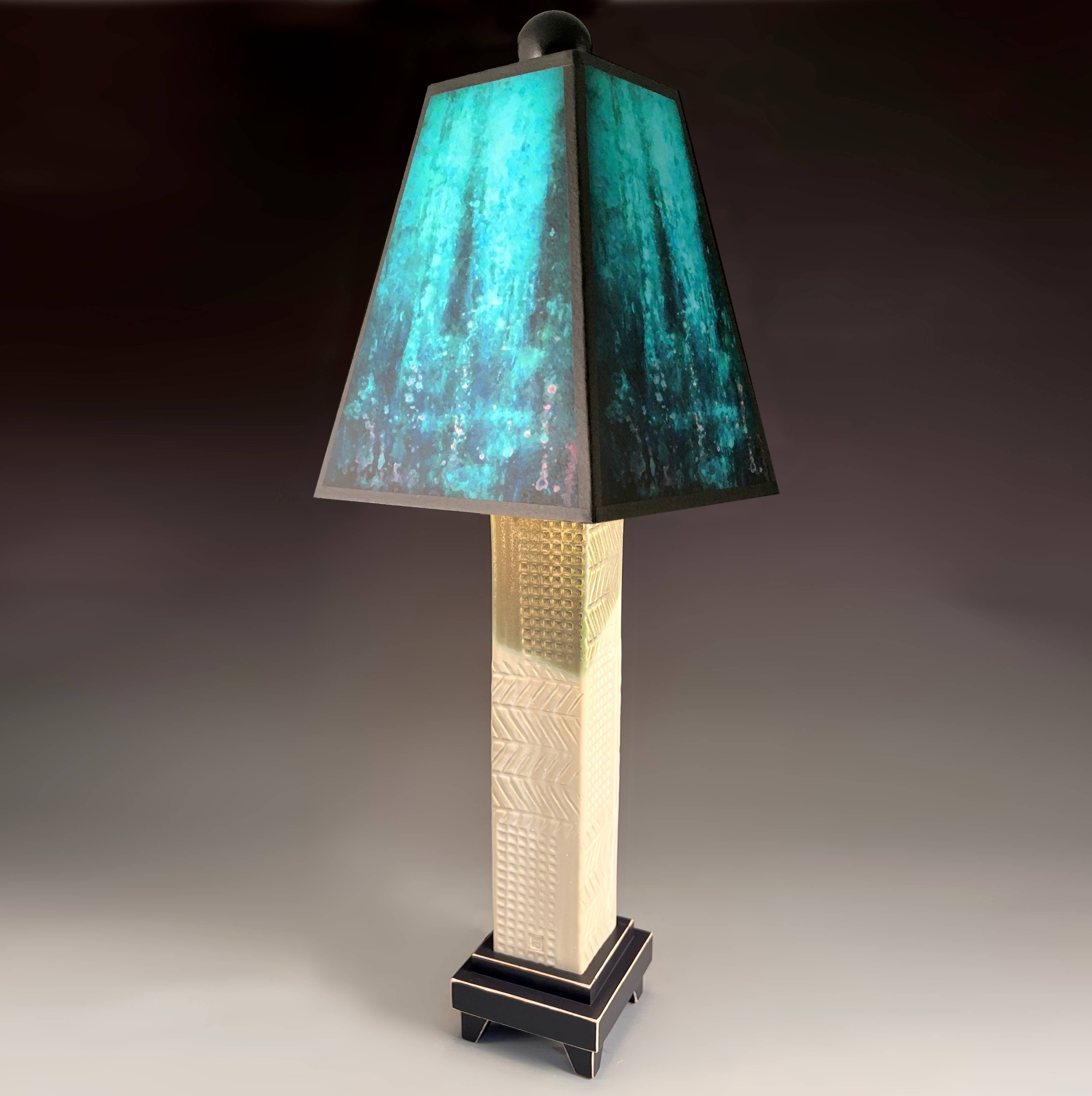 Macone Clay / Spooner Creek - Wholesale Accent/Desk Lamp - D - Blue Rain Lamp4