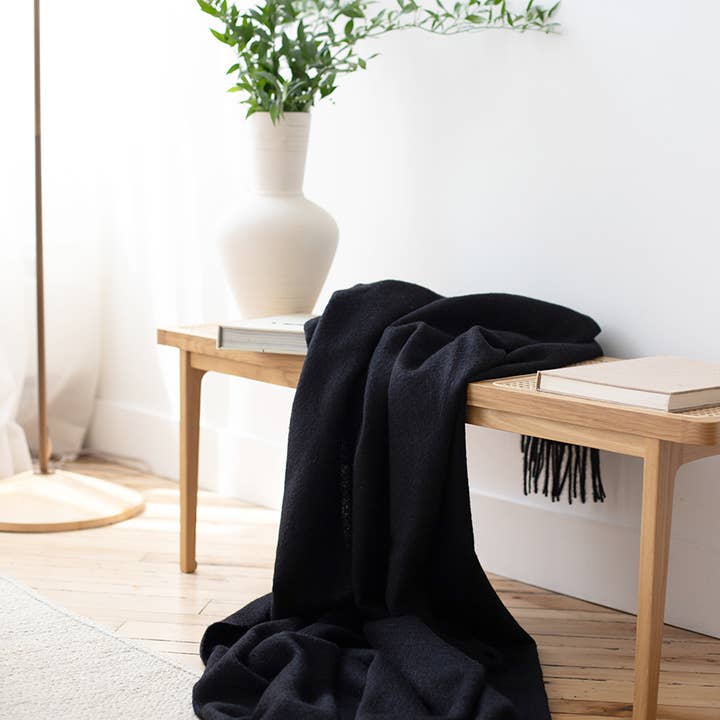 Linen Way Inc. - Vente Plaids - Plaid en laine d'alpaga de Cork6