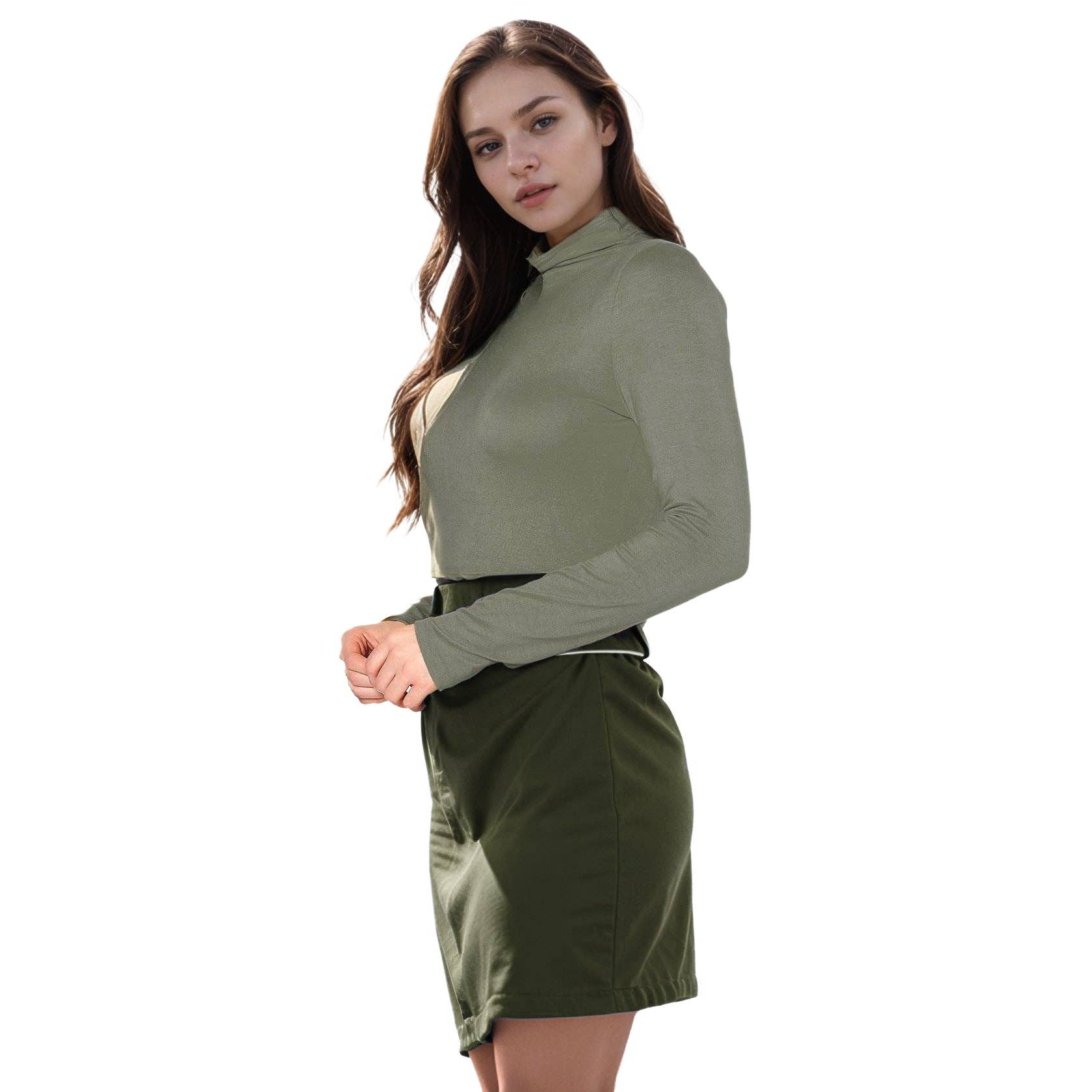 Robin K – wholesale Knit top – Women's – Bellatrix Women's Long Sleeve Turtle Neck Fitted Top21