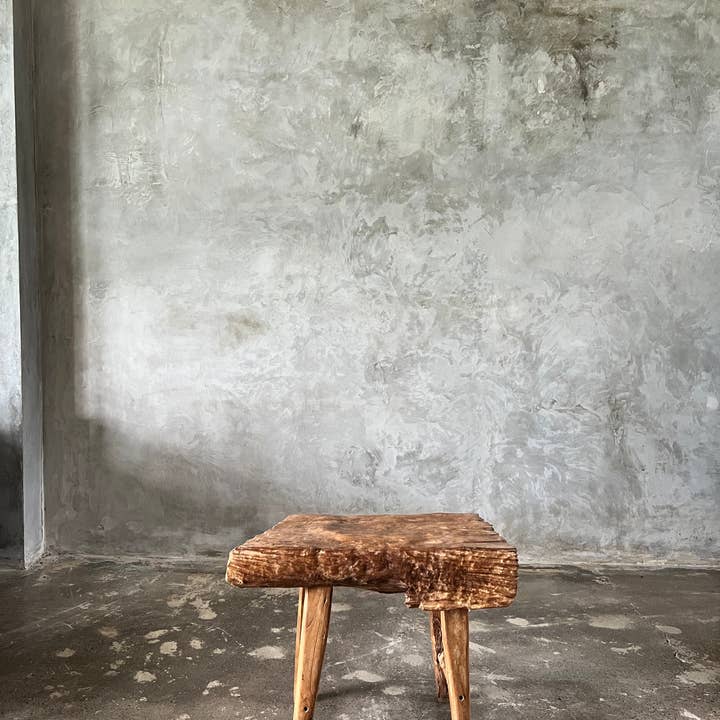 Office Objets - Wholesale Bench - Small organic bench in blonde Asian teak with four legs - Sepuluh35