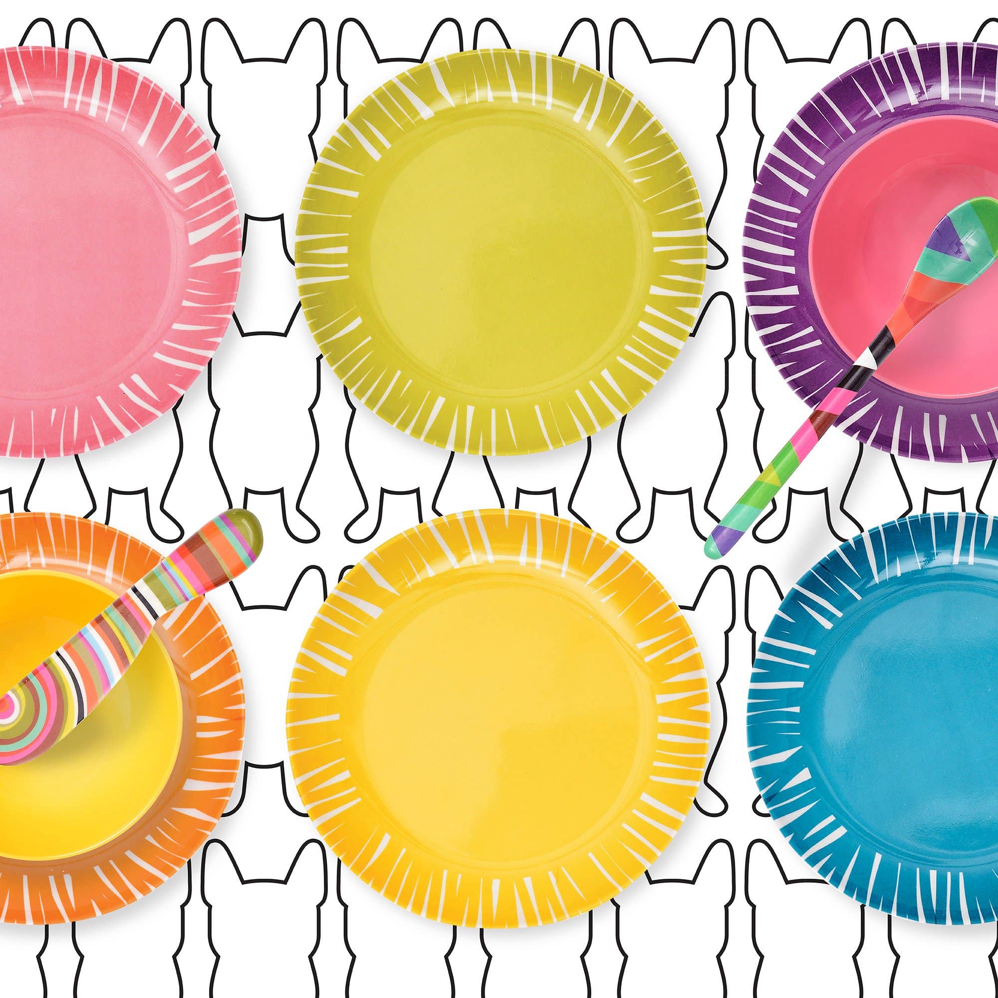 French Bull - Wholesale Appetizer Serveware - Fringe 6.5" Appetizer Plate - Set of 66