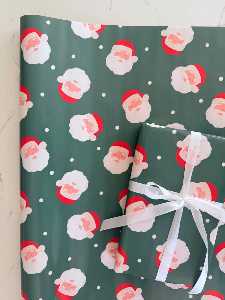 Santa Gift Wrap for wholesale by This Little Paper Shop