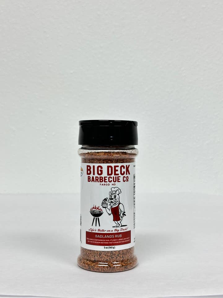 Assaisonnement Badlands pour la vente par Big Deck Barbecue, Co.
