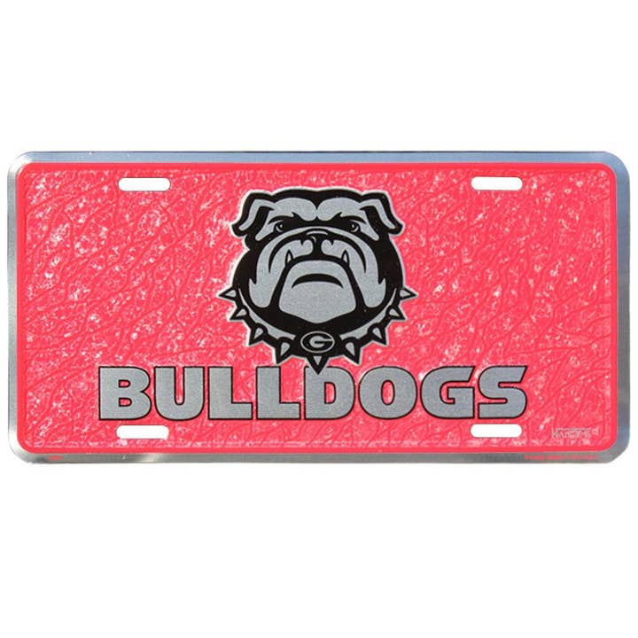 7 Star - Wholesale Sign - Georgia Bulldog NCAA Aluminum License Plate6" x 12" USA MADE